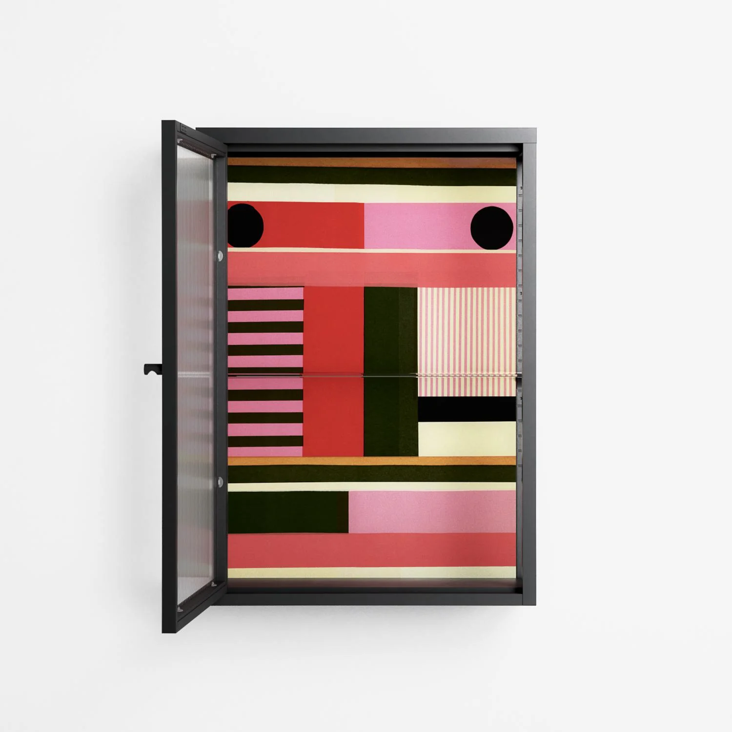 Harmonic - Wall Cabinet - Rikki Hewitt - Antracite - Reeded glass - Image 3