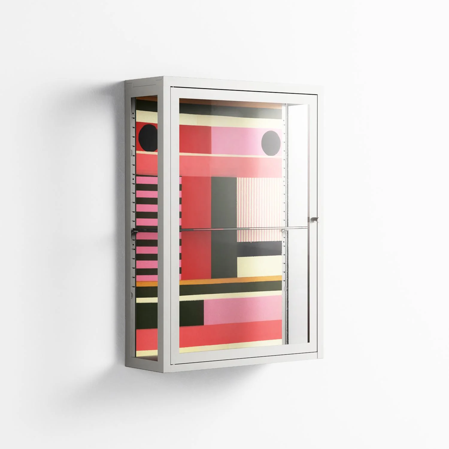 Harmonic - Wall Cabinet - Rikki Hewitt - Chalk - Clear glass - Image 4