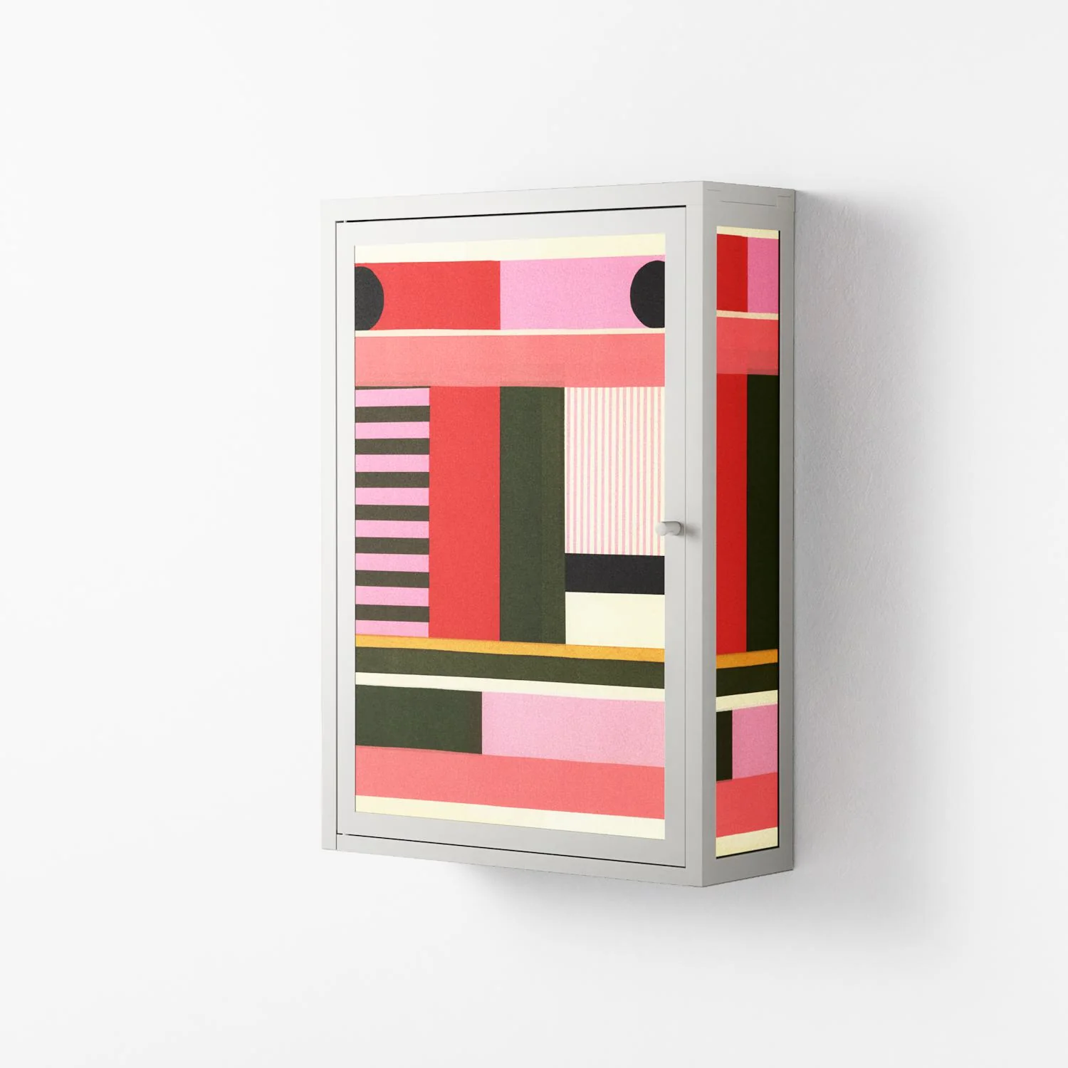 Harmonic - Wall Cabinet - Rikki Hewitt - Chalk - Overlay Metal - Image 2