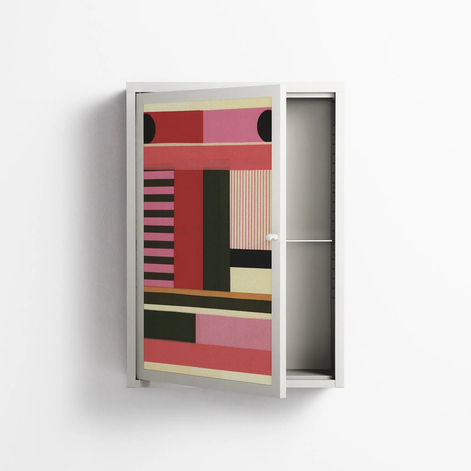 Harmonic - Wall Cabinet - Rikki Hewitt - Chalk - Overlay Metal - Image 3