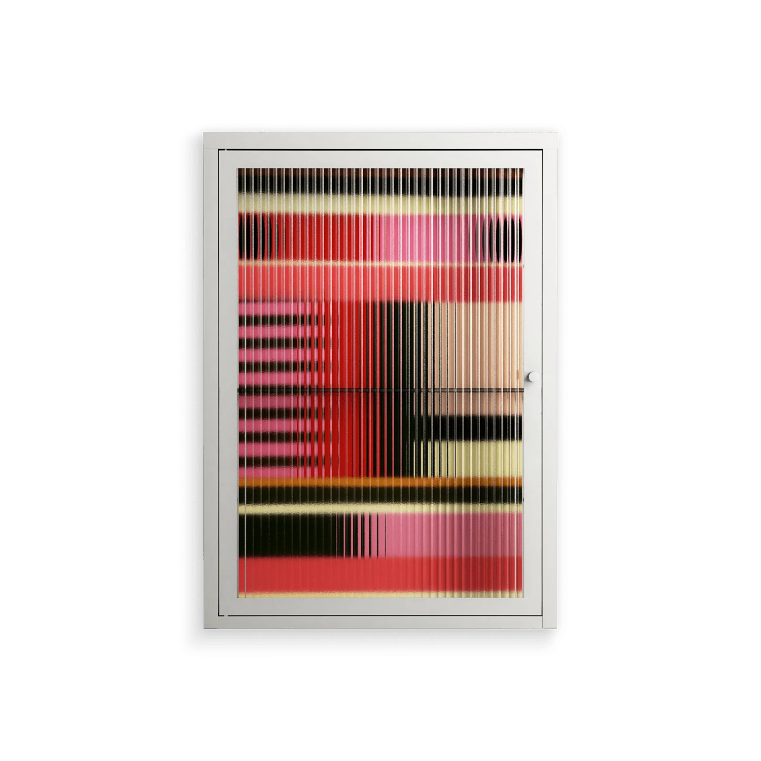 Harmonic - Wall Cabinet - Rikki Hewitt - Chalk - Reeded glass