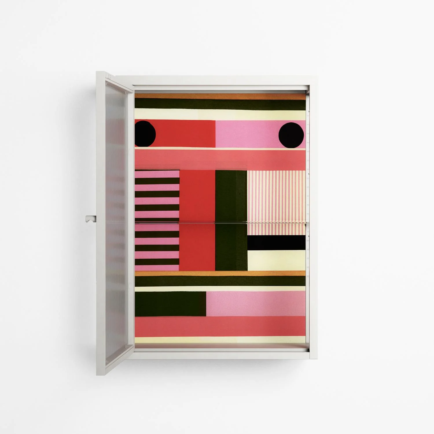 Harmonic - Wall Cabinet - Rikki Hewitt - Chalk - Reeded glass - Image 3