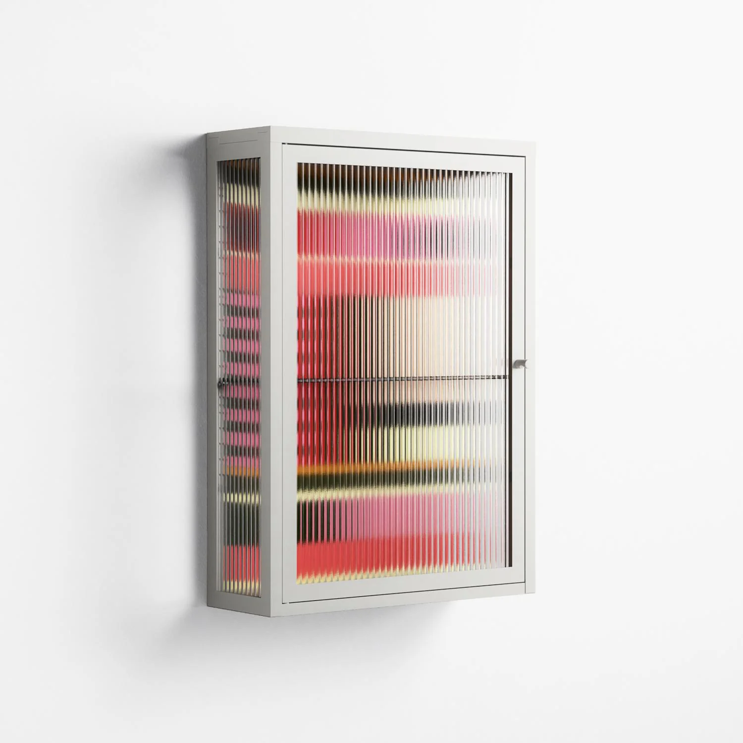 Harmonic - Wall Cabinet - Rikki Hewitt - Chalk - Reeded glass - Image 4