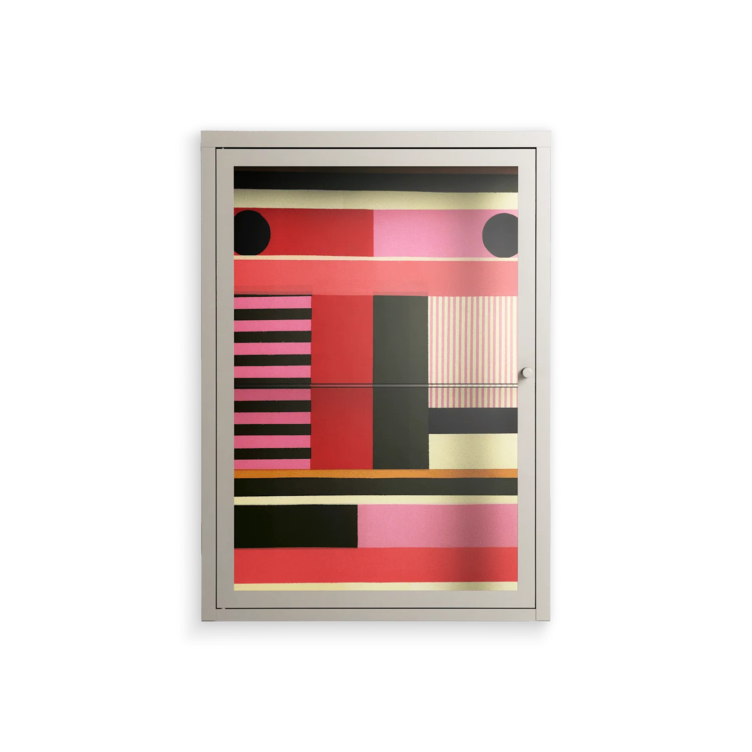 Harmonic - Wall Cabinet - Rikki Hewitt - Pebble - Clear glass