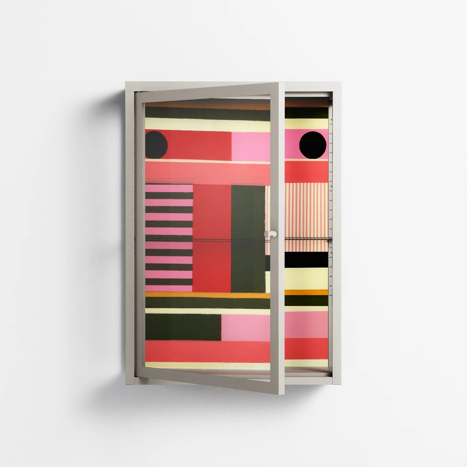 Harmonic - Wall Cabinet - Rikki Hewitt - Pebble - Clear glass - Image 2