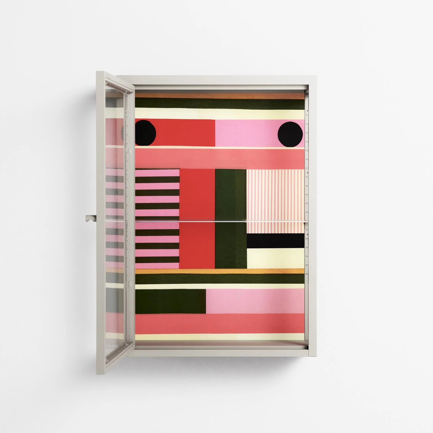 Harmonic - Wall Cabinet - Rikki Hewitt - Pebble - Clear glass - Image 3