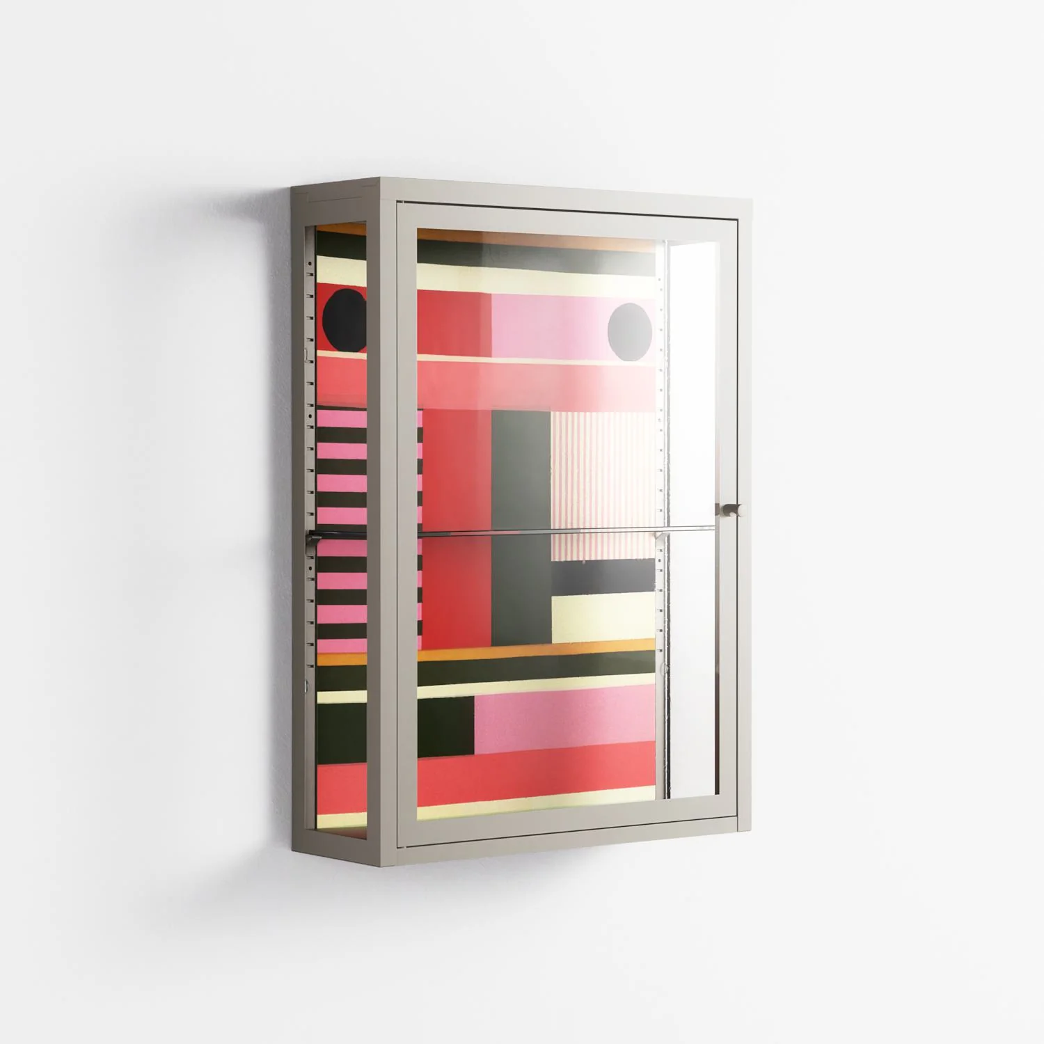 Harmonic - Wall Cabinet - Rikki Hewitt - Pebble - Clear glass - Image 4