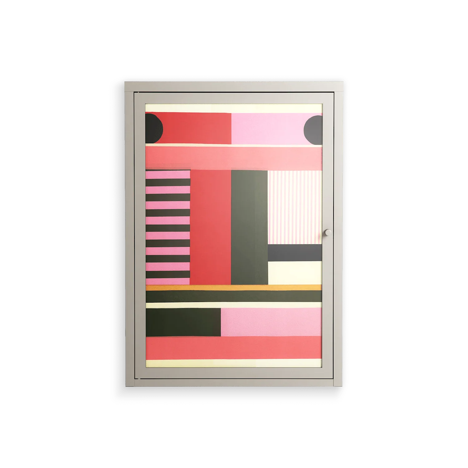 Harmonic - Wall Cabinet - Rikki Hewitt - Pebble - Overlay Glass
