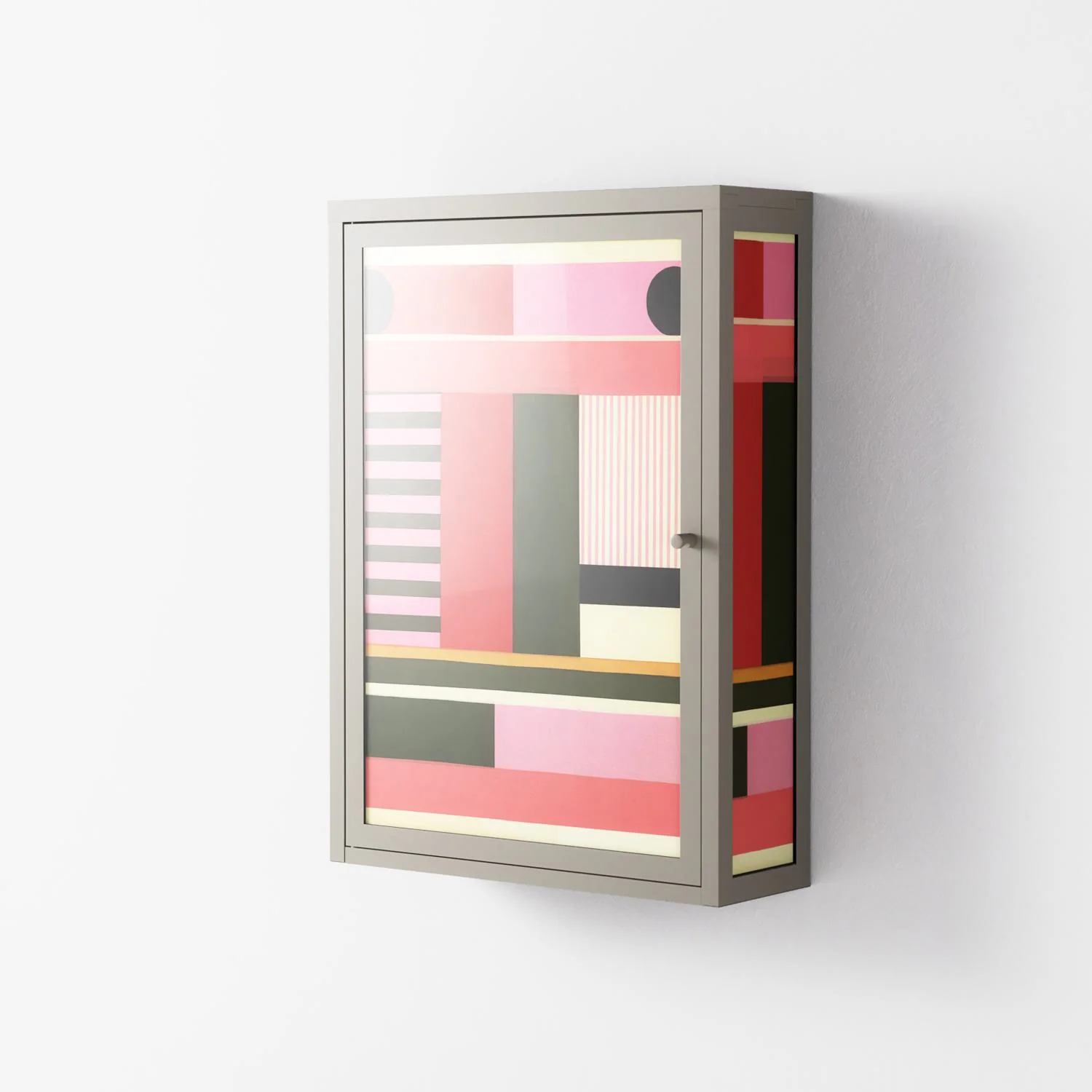Harmonic - Wall Cabinet - Rikki Hewitt - Pebble - Overlay Glass - Image 2