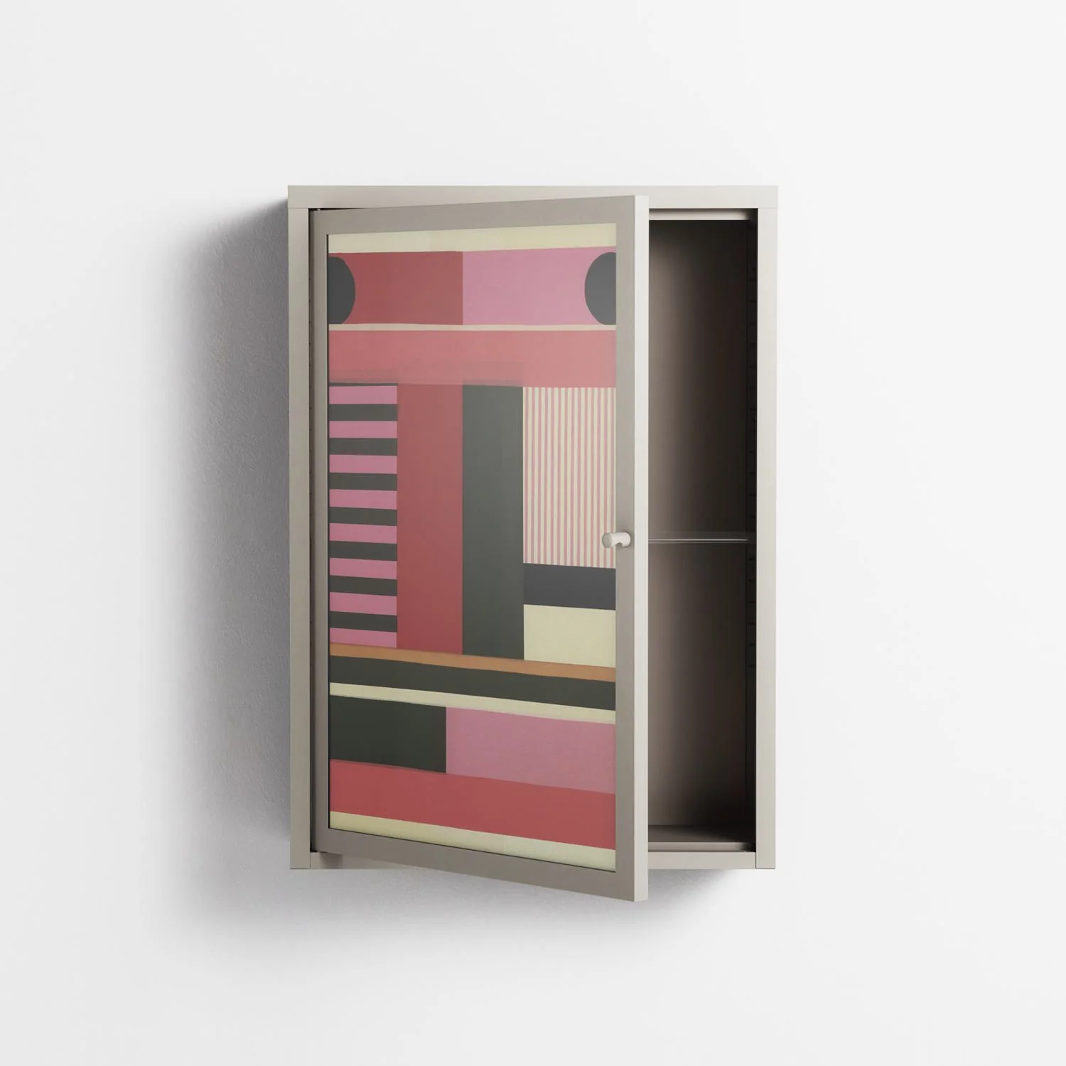 Harmonic - Wall Cabinet - Rikki Hewitt - Pebble - Overlay Glass - Image 3