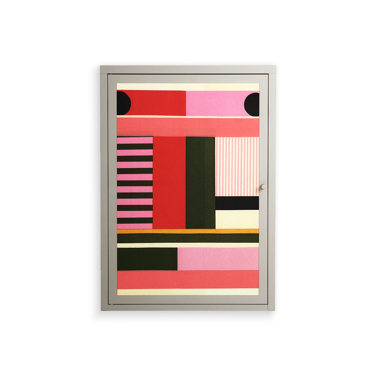 Harmonic - Wall Cabinet - Rikki Hewitt - Pebble - Overlay Metal