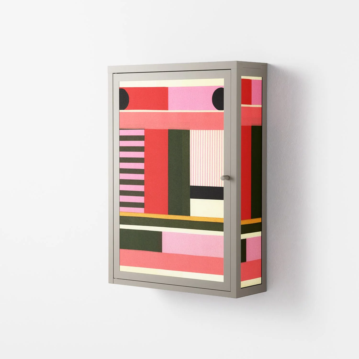 Harmonic - Wall Cabinet - Rikki Hewitt - Pebble - Overlay Metal - Image 2