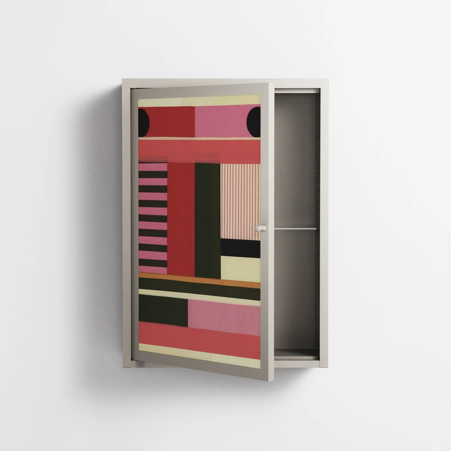 Harmonic - Wall Cabinet - Rikki Hewitt - Pebble - Overlay Metal - Image 3