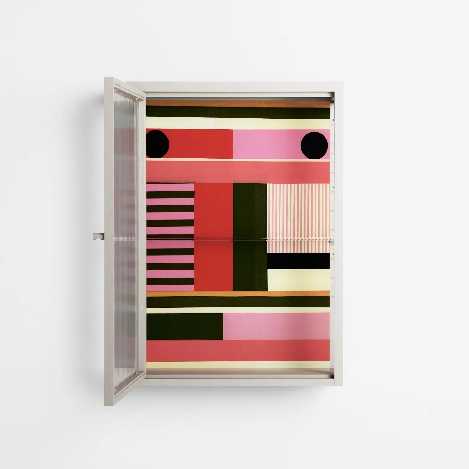 Harmonic - Wall Cabinet - Rikki Hewitt - Pebble - Reeded glass - Image 3