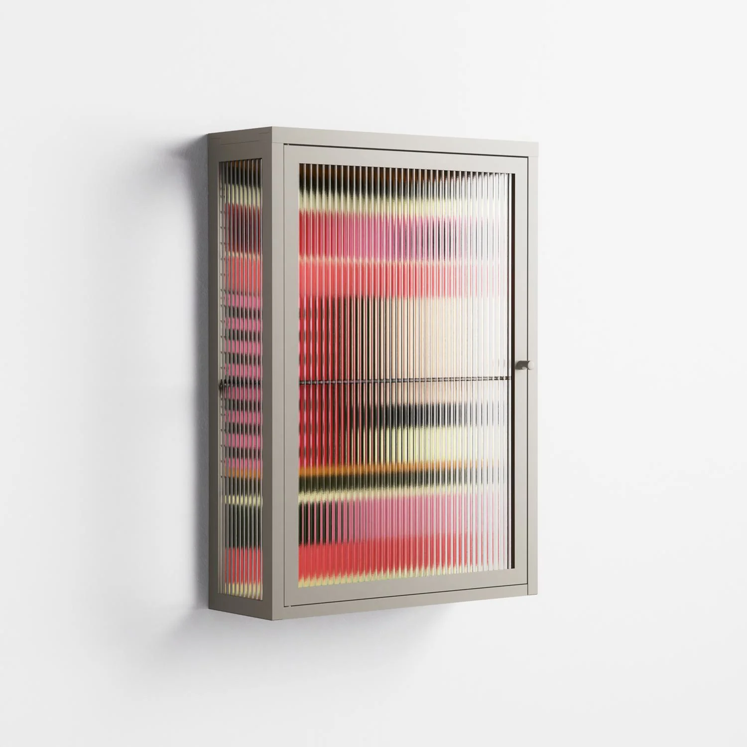 Harmonic - Wall Cabinet - Rikki Hewitt - Pebble - Reeded glass - Image 4