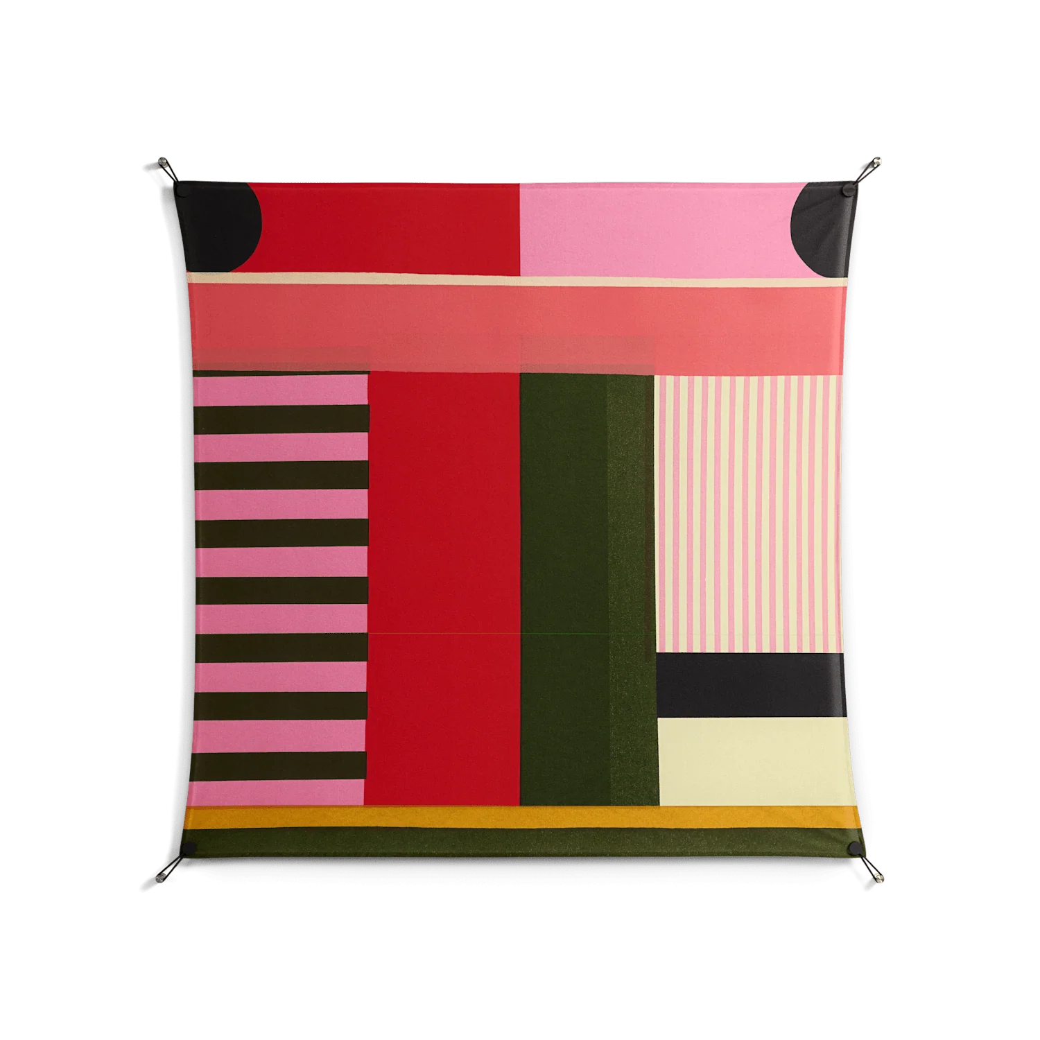 Harmonic - Work On Wall - Rikki Hewitt - Black - 140 x 140 cm