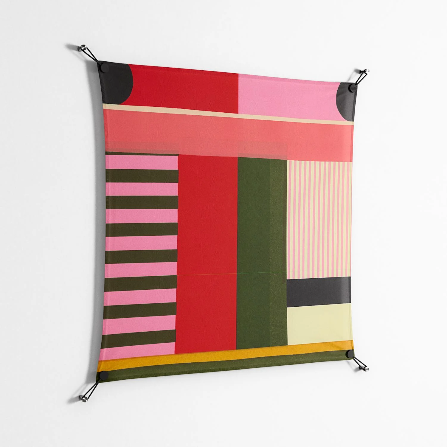 Harmonic - Work On Wall - Rikki Hewitt - Black - 90 x 90 cm - Image 2