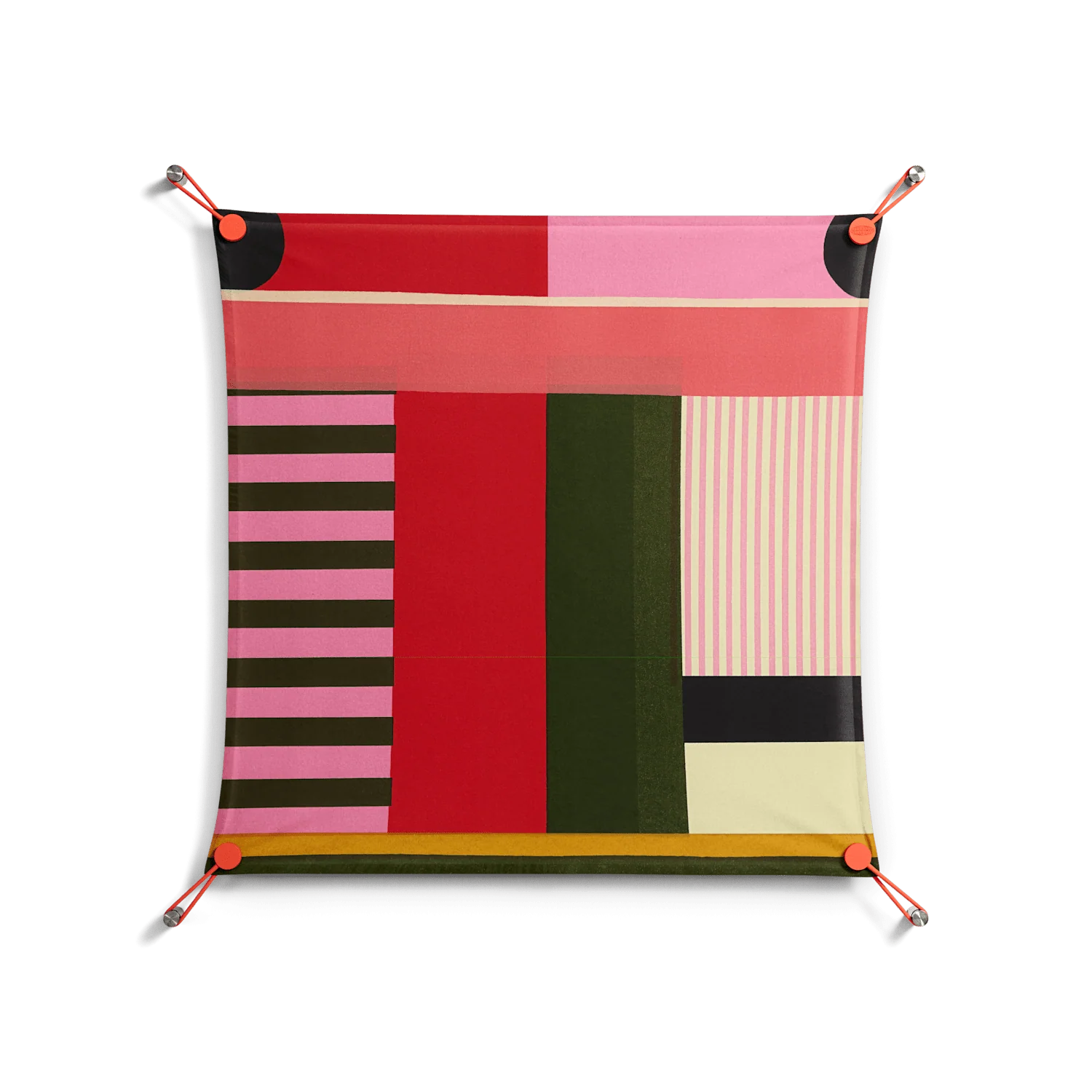 Harmonic - Work On Wall - Rikki Hewitt - Orange - 70 x 70 cm