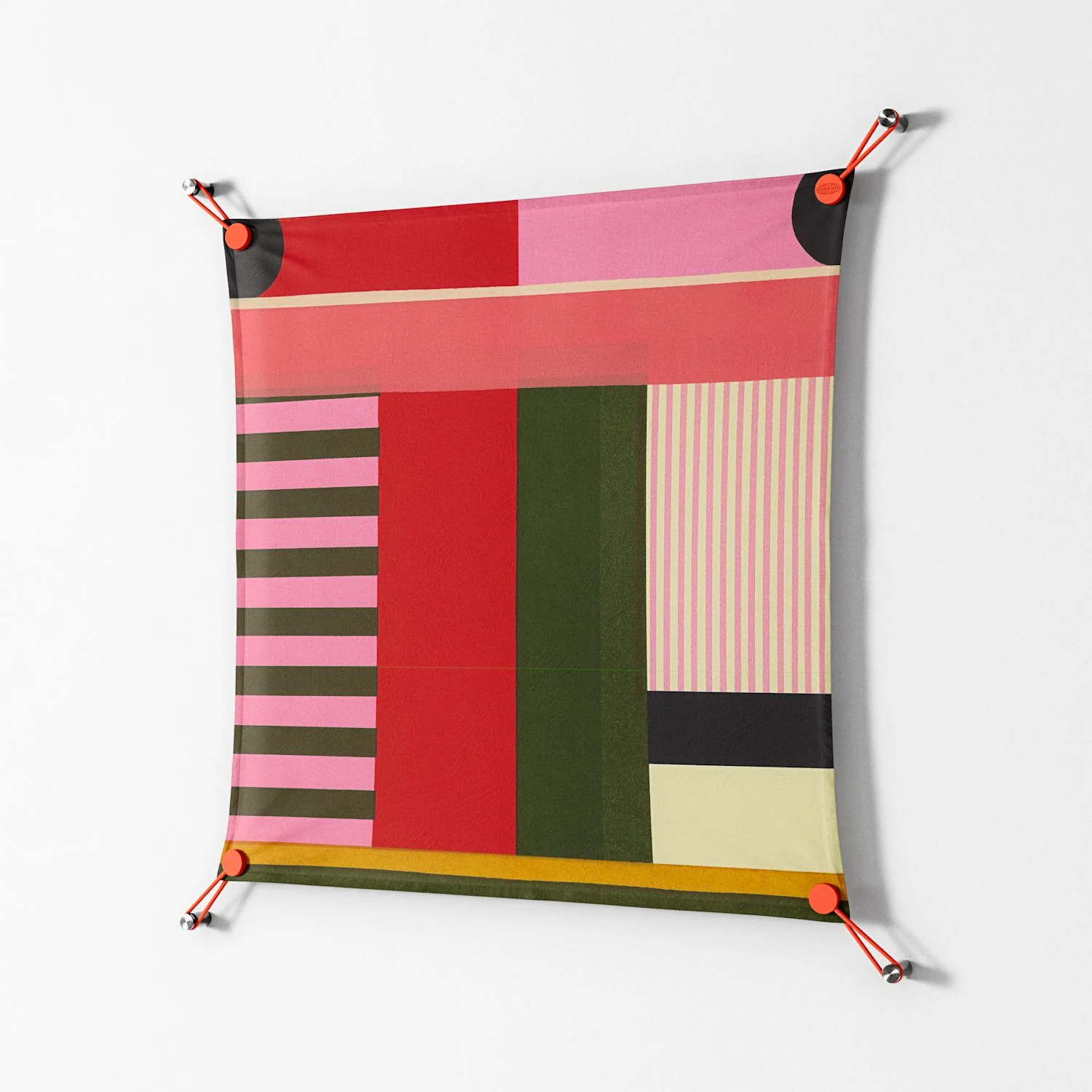 Harmonic - Work On Wall - Rikki Hewitt - Orange - 70 x 70 cm - Image 2