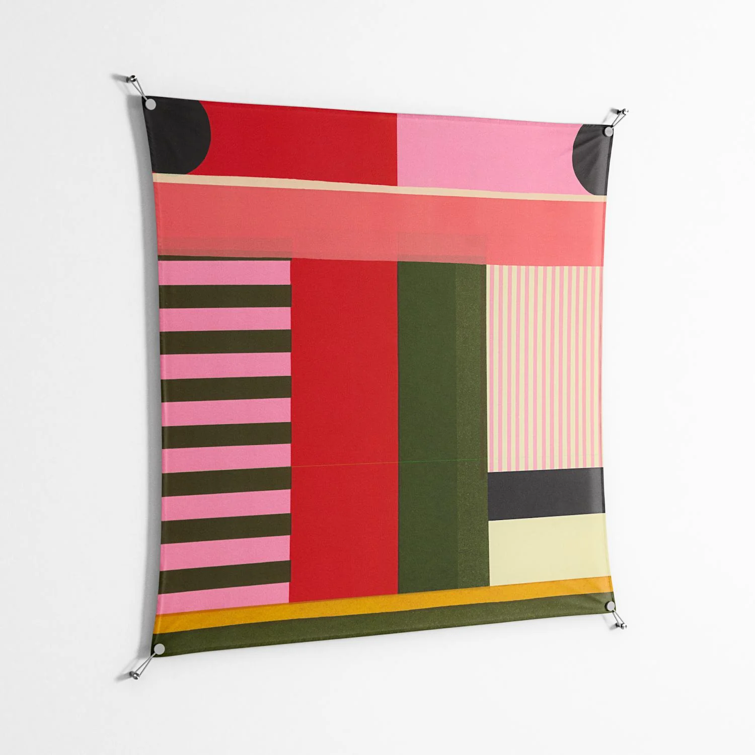 Harmonic - Work On Wall - Rikki Hewitt - Silver - 140 x 140 cm - Image 2