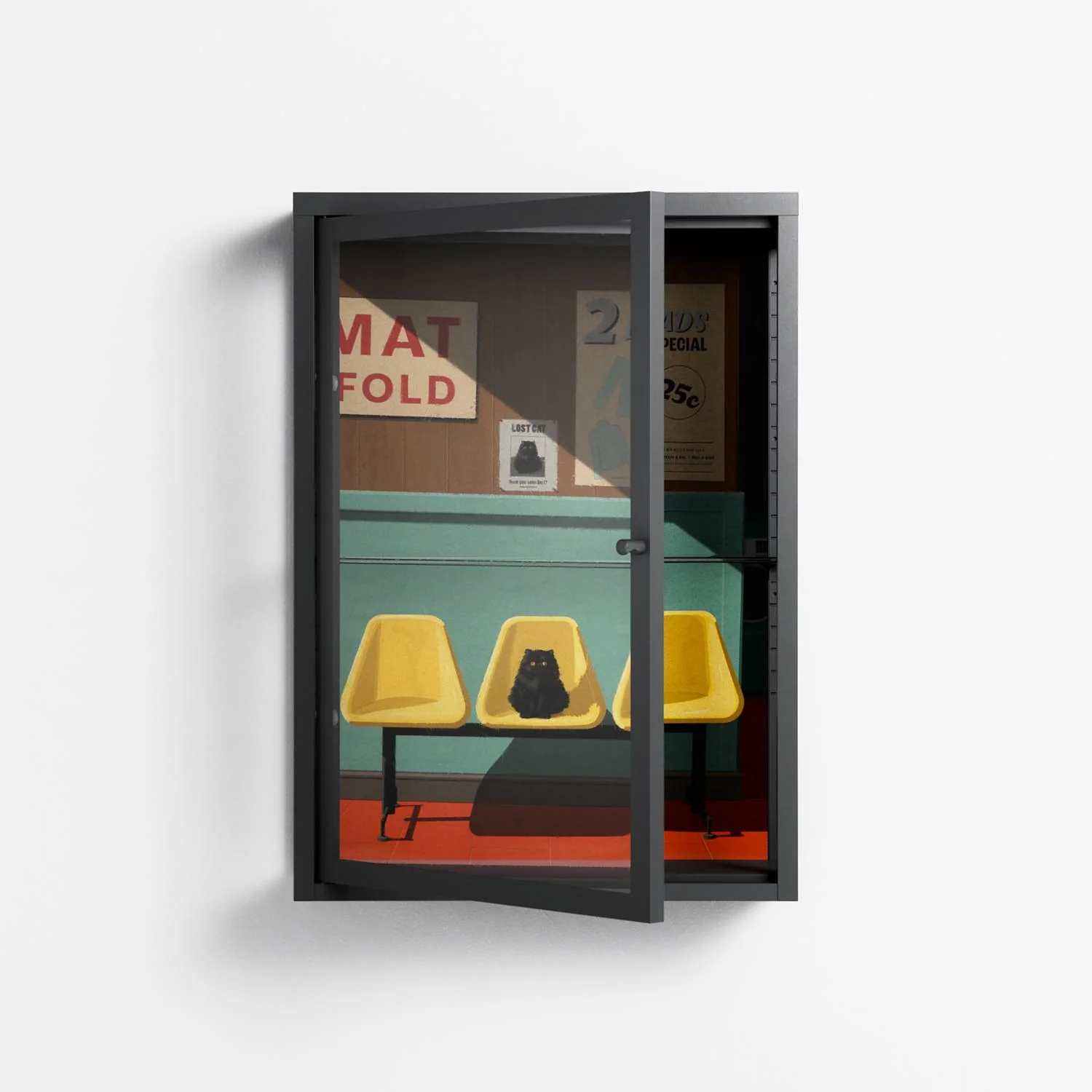 Have You Seen Bert - Wall Cabinet - Kristin Eriksson - Antracite - Clear glass - Image 2