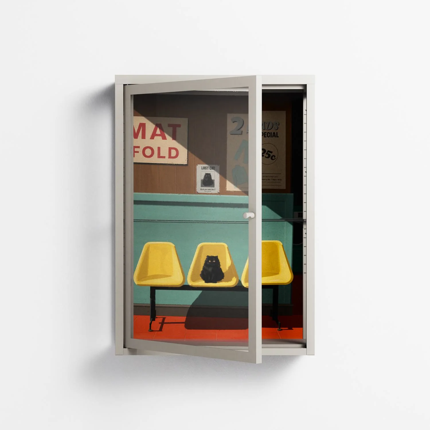 Have You Seen Bert - Wall Cabinet - Kristin Eriksson - Pebble - Clear glass - Image 2