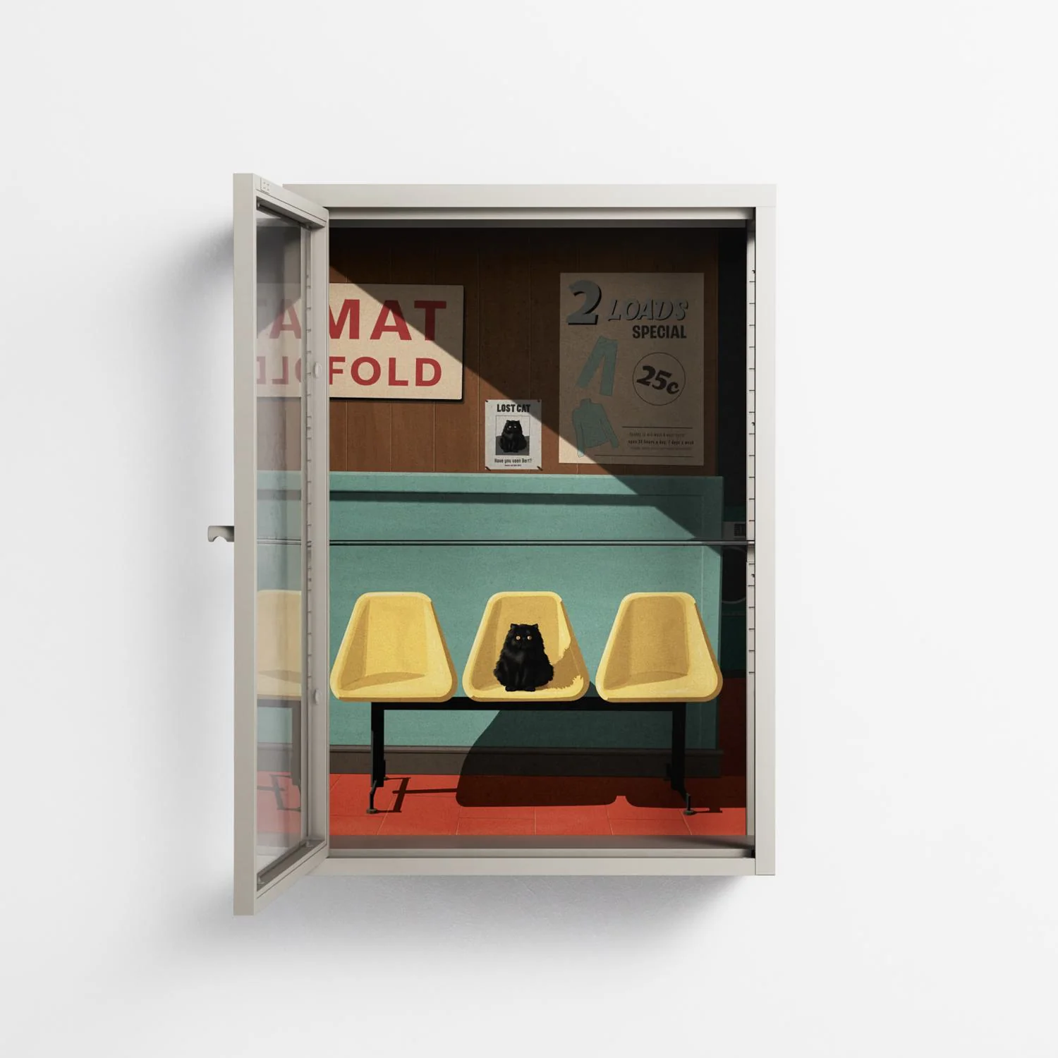 Have You Seen Bert - Wall Cabinet - Kristin Eriksson - Pebble - Clear glass - Image 3