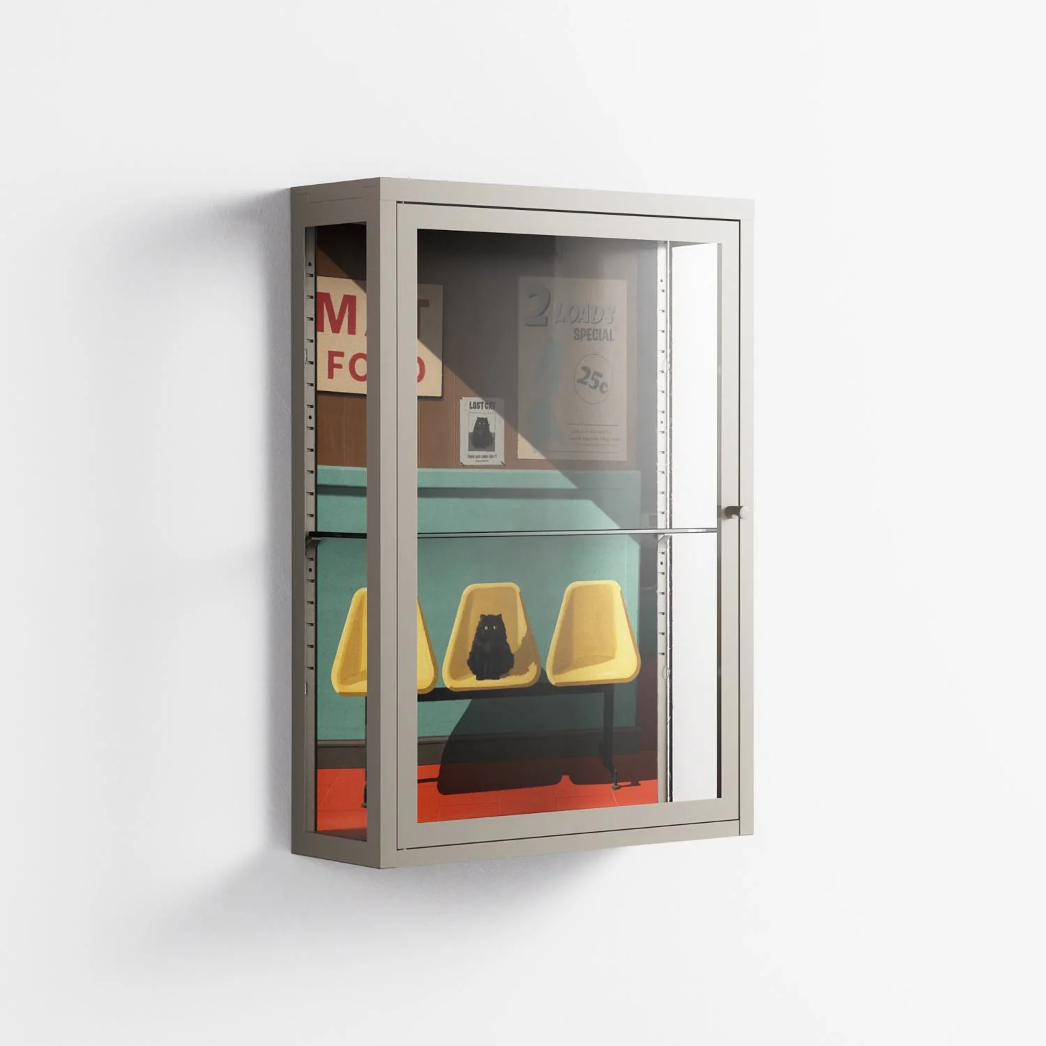 Have You Seen Bert - Wall Cabinet - Kristin Eriksson - Pebble - Clear glass - Image 4