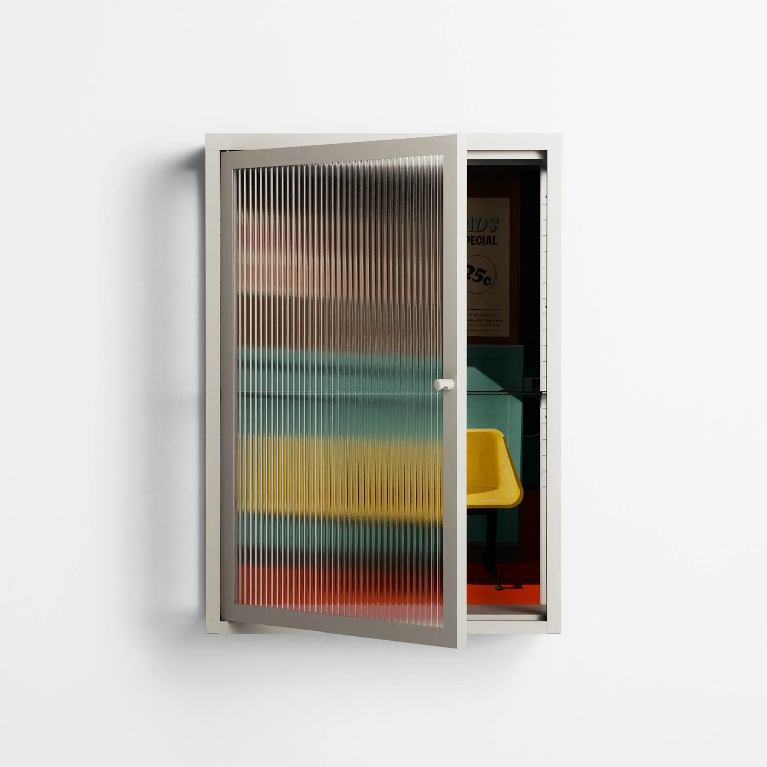 Have You Seen Bert - Wall Cabinet - Kristin Eriksson - Pebble - Reeded glass - Image 2
