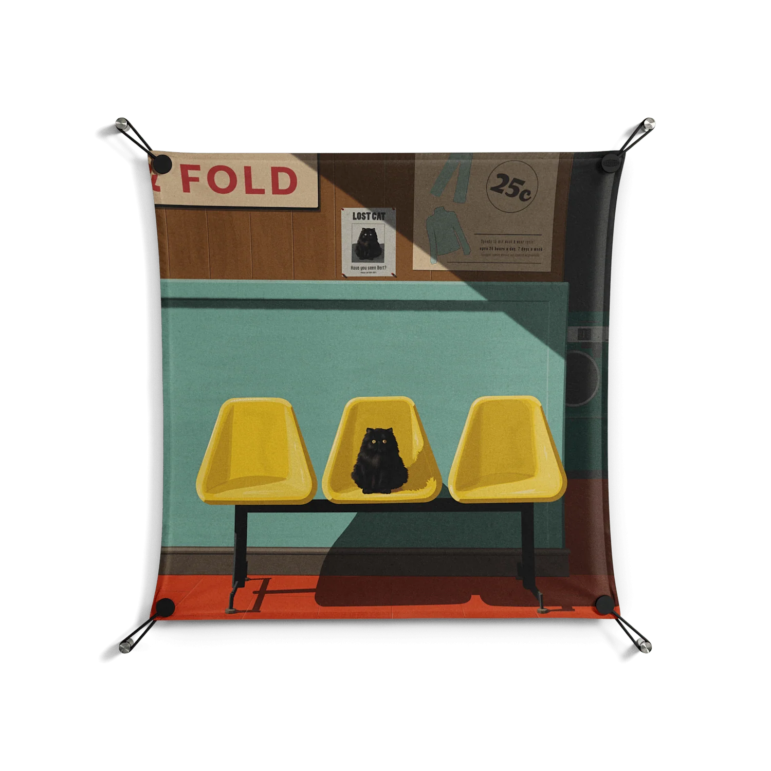 Have You Seen Bert - Work On Wall - Kristin Eriksson - Black - 70 x 70 cm