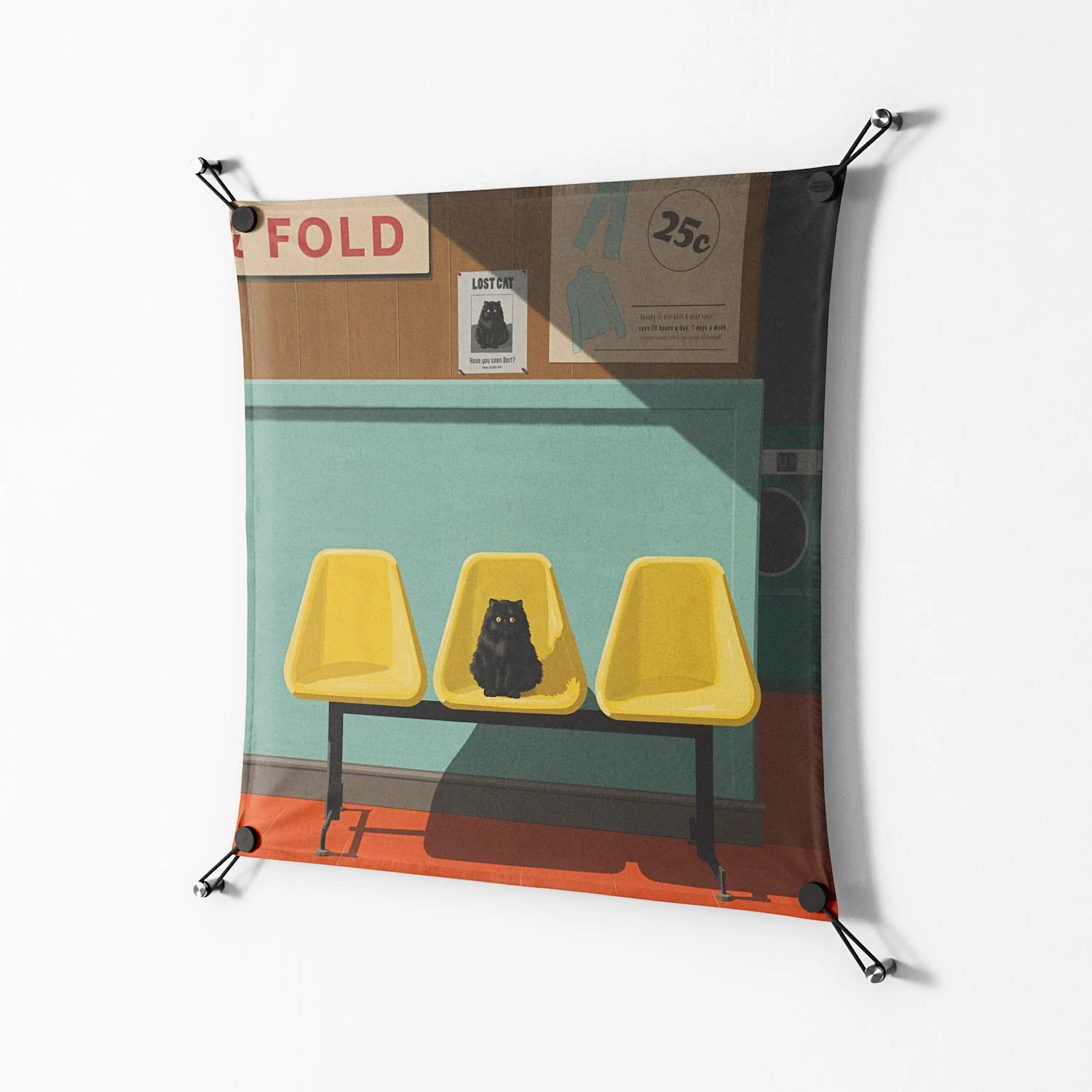 Have You Seen Bert - Work On Wall - Kristin Eriksson - Black - 70 x 70 cm - Image 2