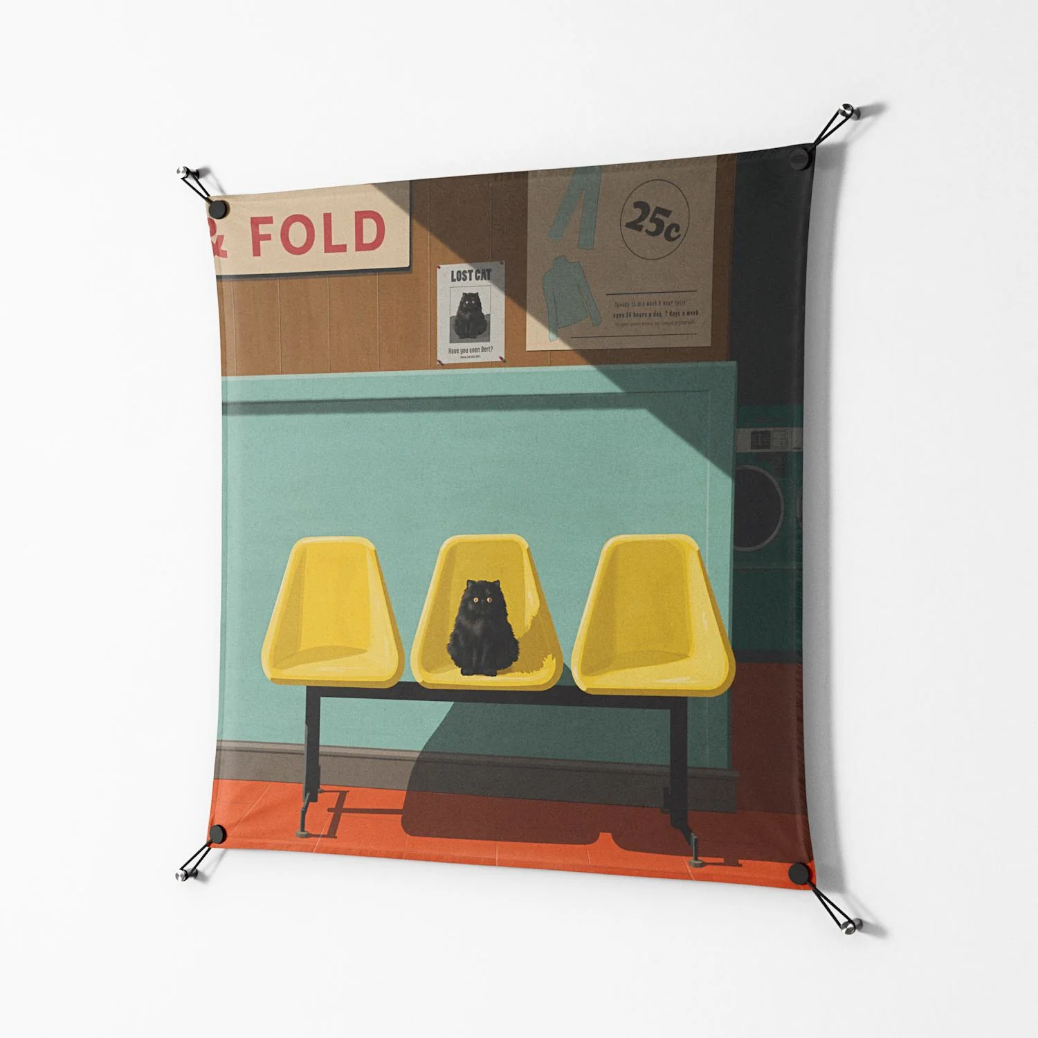 Have You Seen Bert - Work On Wall - Kristin Eriksson - Black - 90 x 90 cm - Image 2