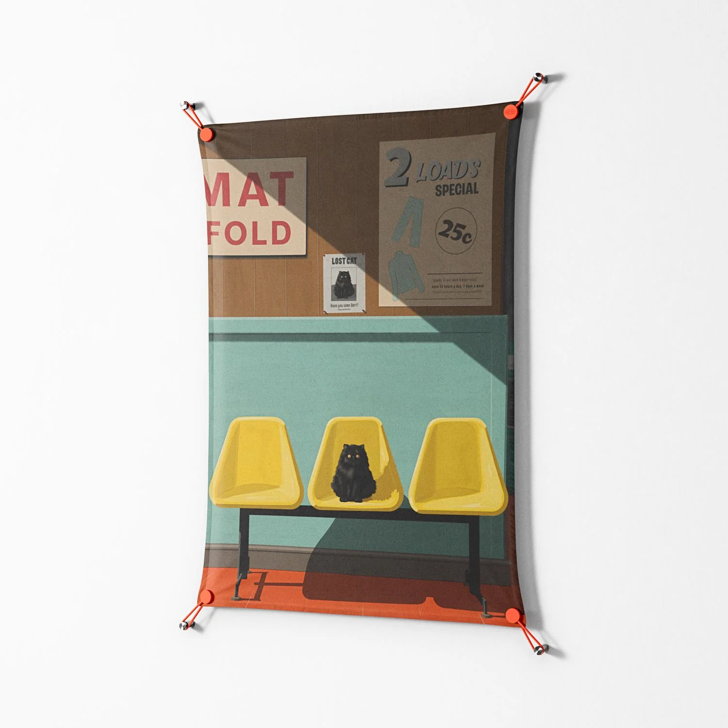 Have You Seen Bert - Work On Wall - Kristin Eriksson - Orange - 70 x 100 cm - Image 2