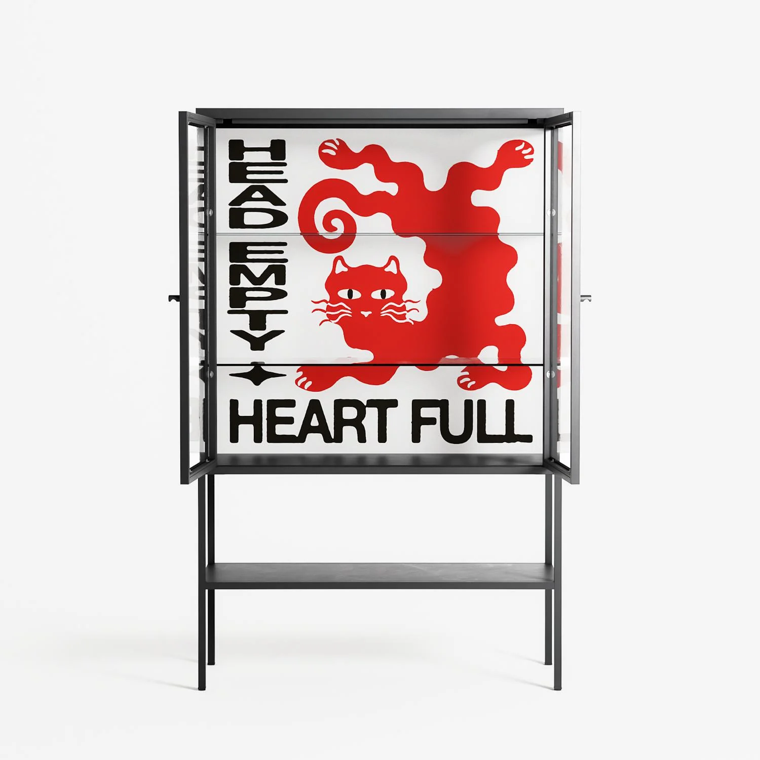 Heart Full - Loft Cabinet - Alexander Khabbazi - Antracite - Clear glass - Image 3