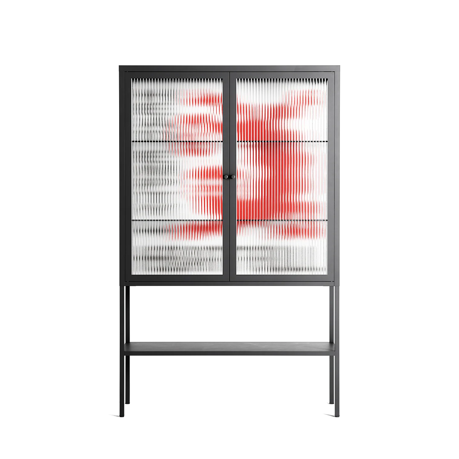 Heart Full - Loft Cabinet - Alexander Khabbazi - Antracite - Reeded glass