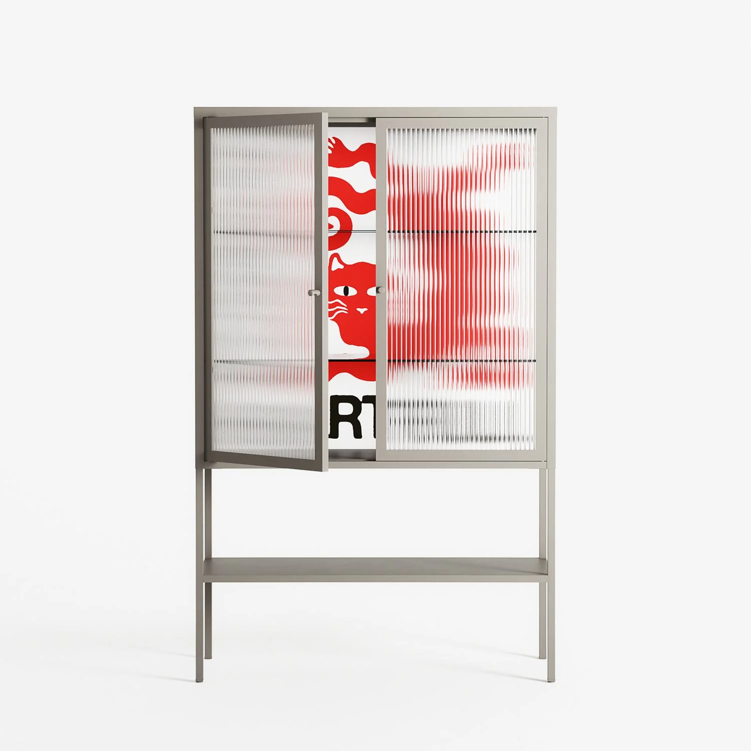 Heart Full - Loft Cabinet - Alexander Khabbazi - Pebble - Reeded glass - Image 2