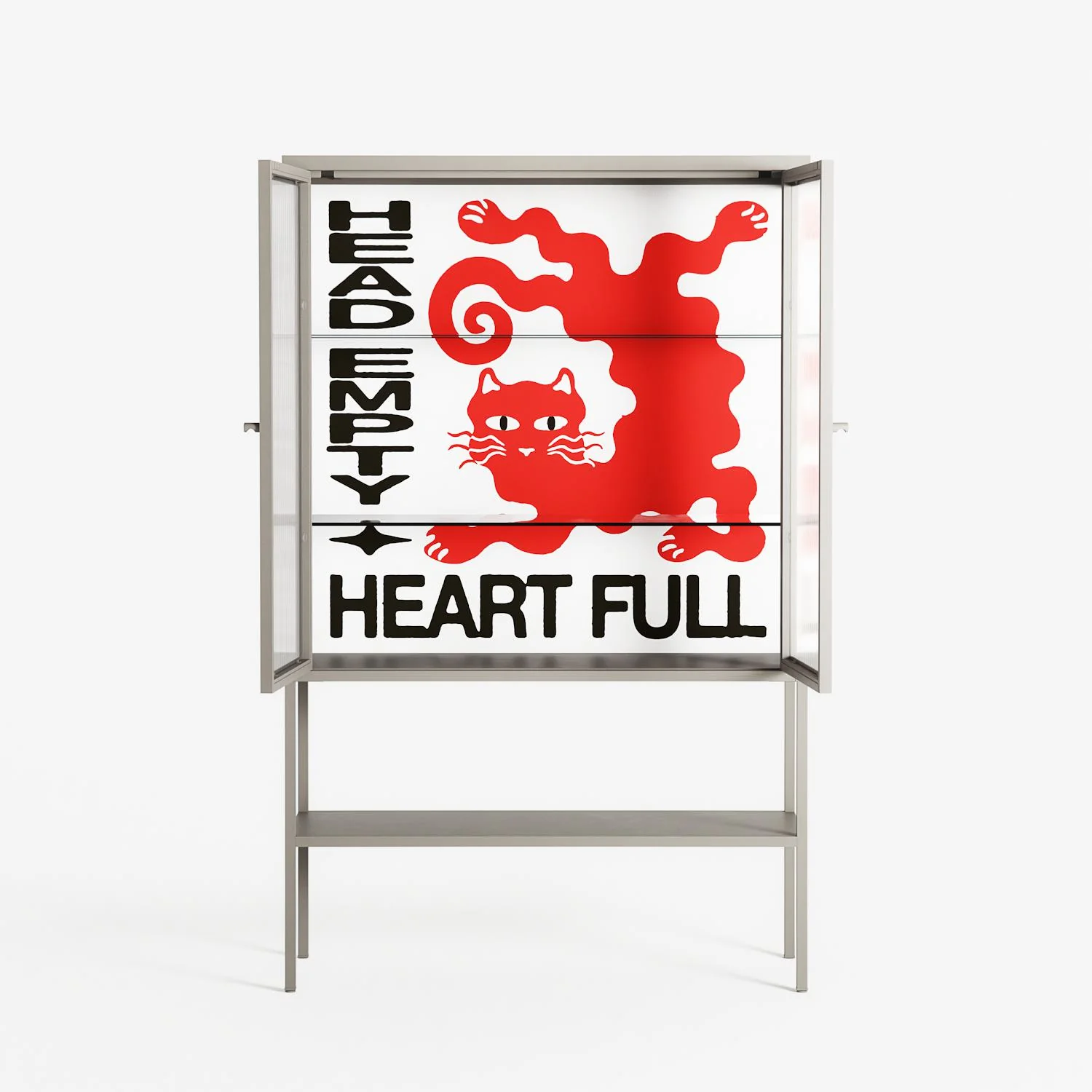 Heart Full - Loft Cabinet - Alexander Khabbazi - Pebble - Reeded glass - Image 3