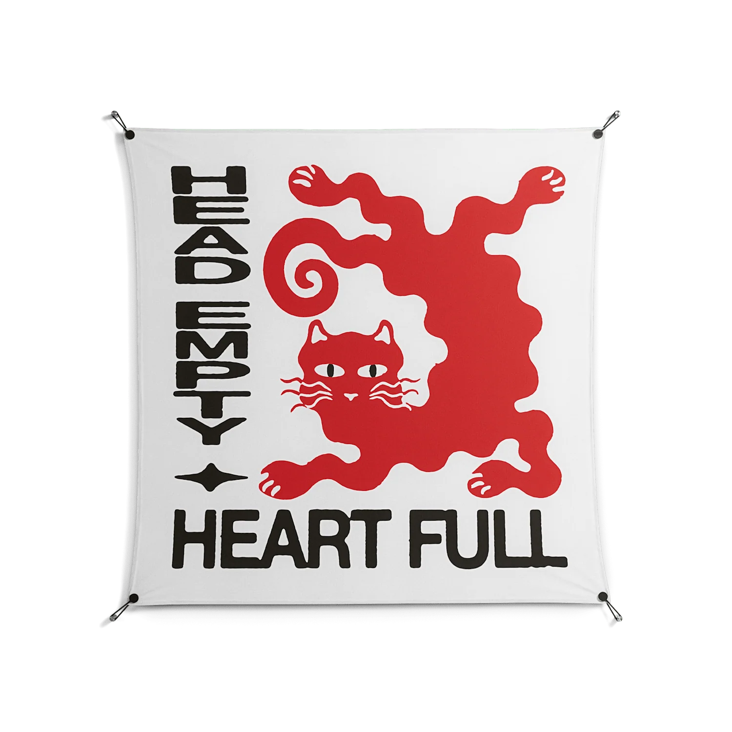 Heart Full - Work On Wall - Alexander Khabbazi - Black - 140 x 140 cm