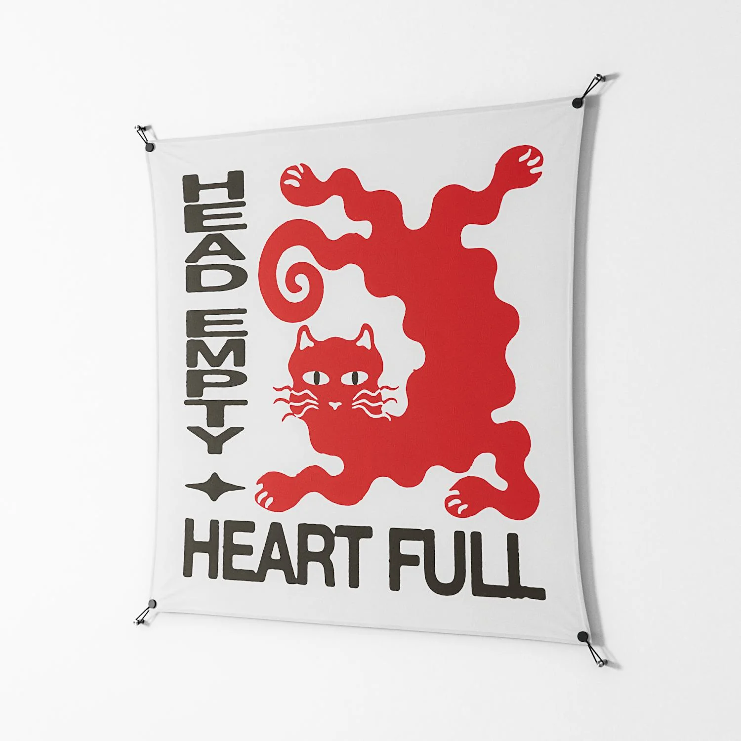 Heart Full - Work On Wall - Alexander Khabbazi - Black - 140 x 140 cm - Image 2