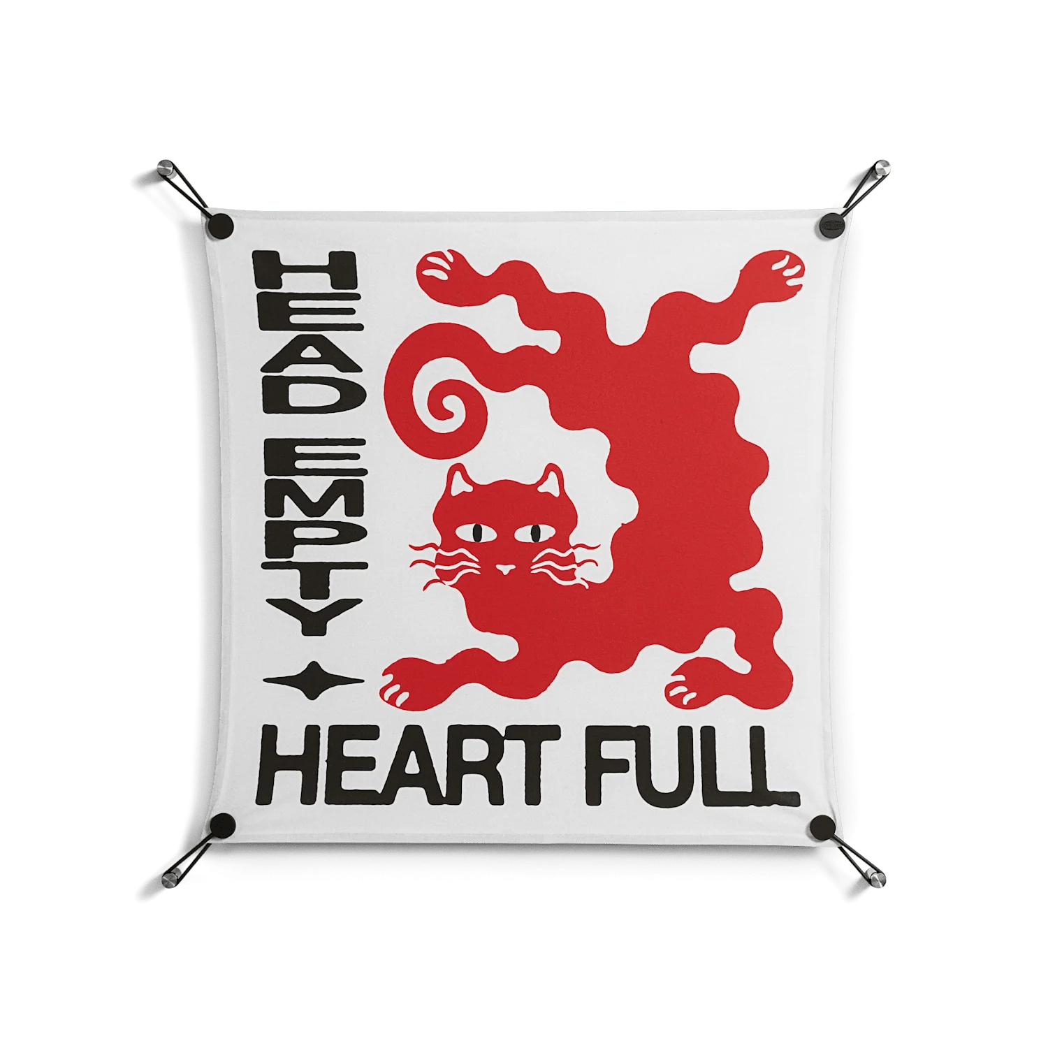 Heart Full - Work On Wall - Alexander Khabbazi - Black - 70 x 70 cm