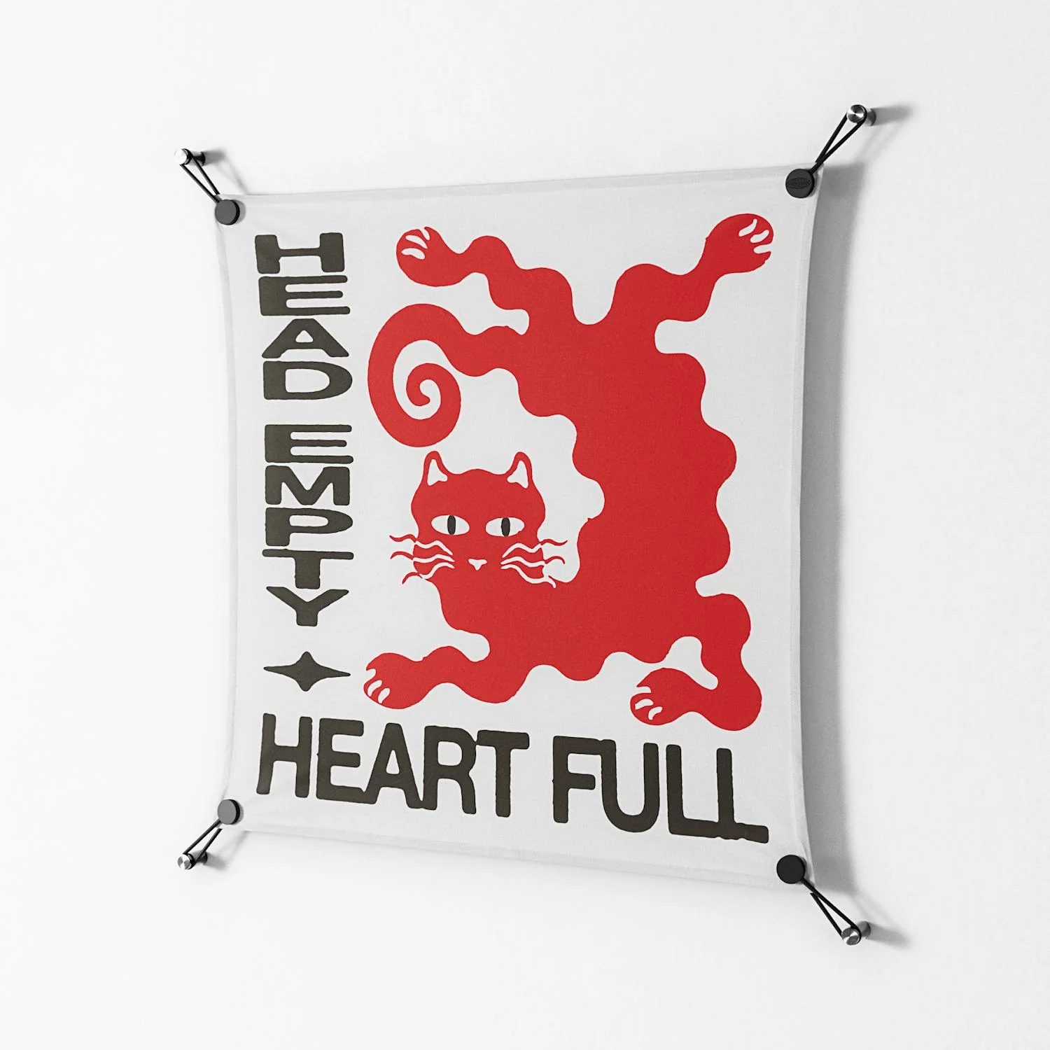 Heart Full - Work On Wall - Alexander Khabbazi - Black - 70 x 70 cm - Image 2