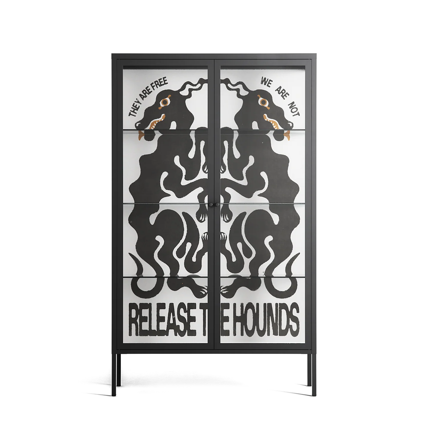 Hounds - Cabinet - Alexander Khabbazi - Antracite - Clear glass