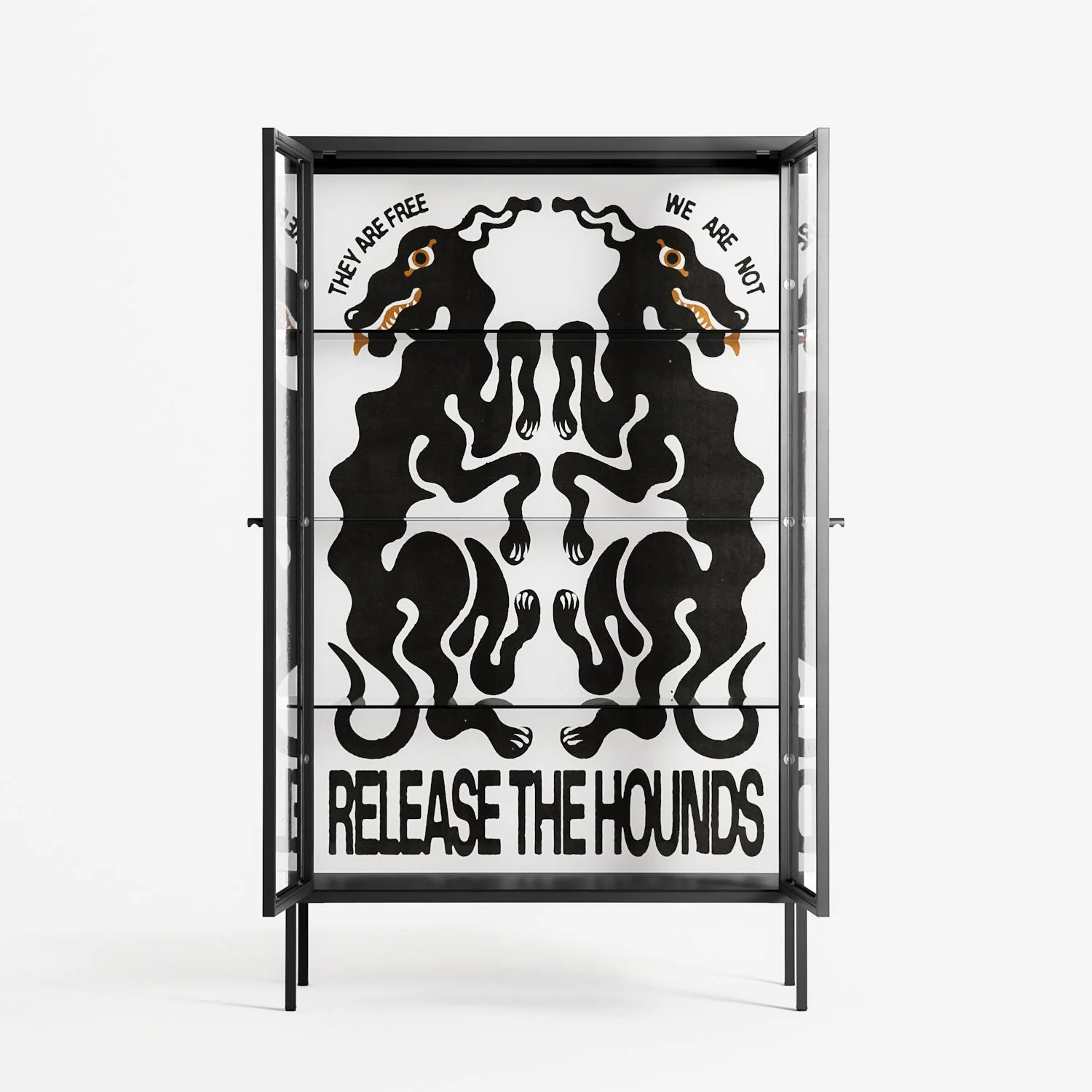 Hounds - Cabinet - Alexander Khabbazi - Antracite - Clear glass - Image 3