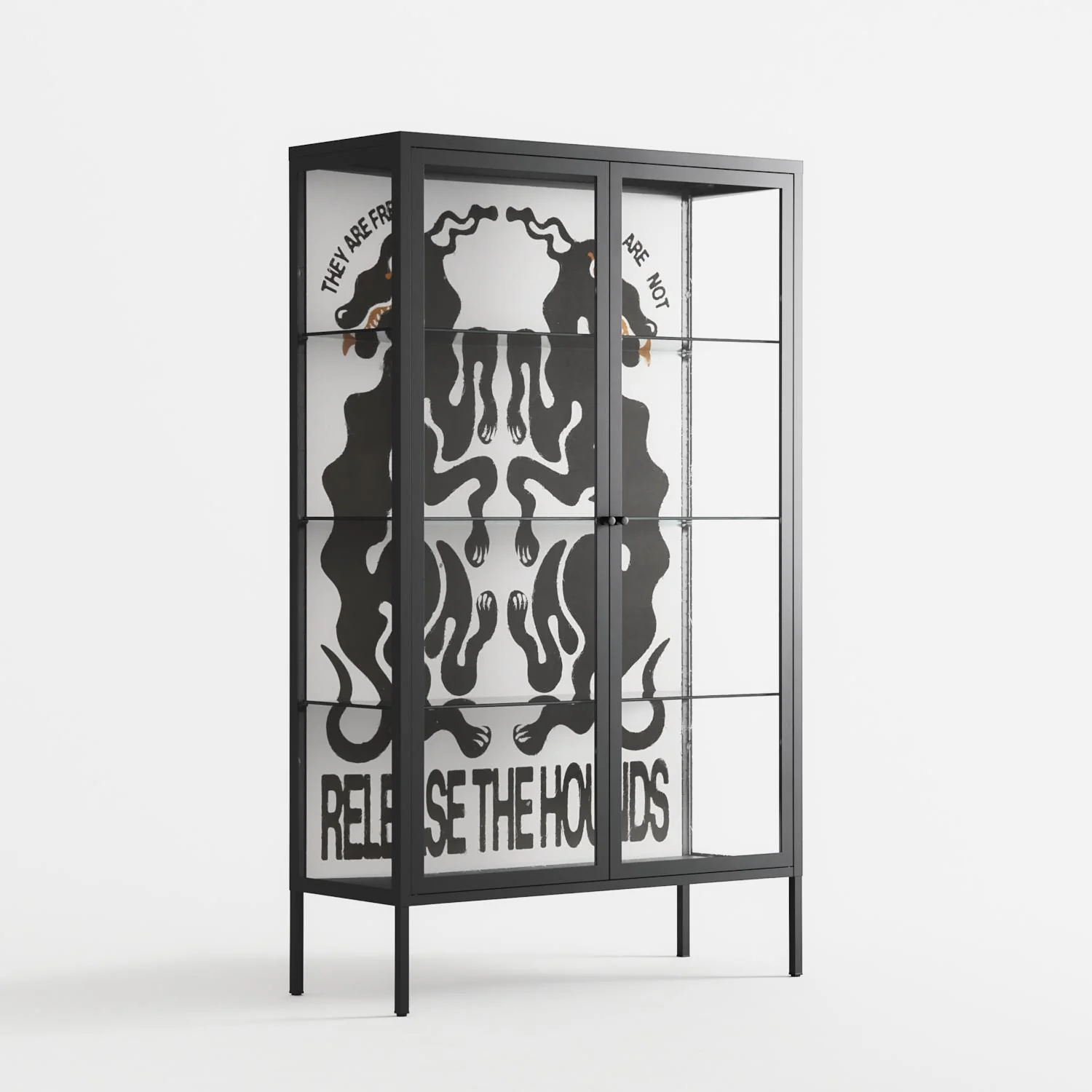 Hounds - Cabinet - Alexander Khabbazi - Antracite - Clear glass - Image 4