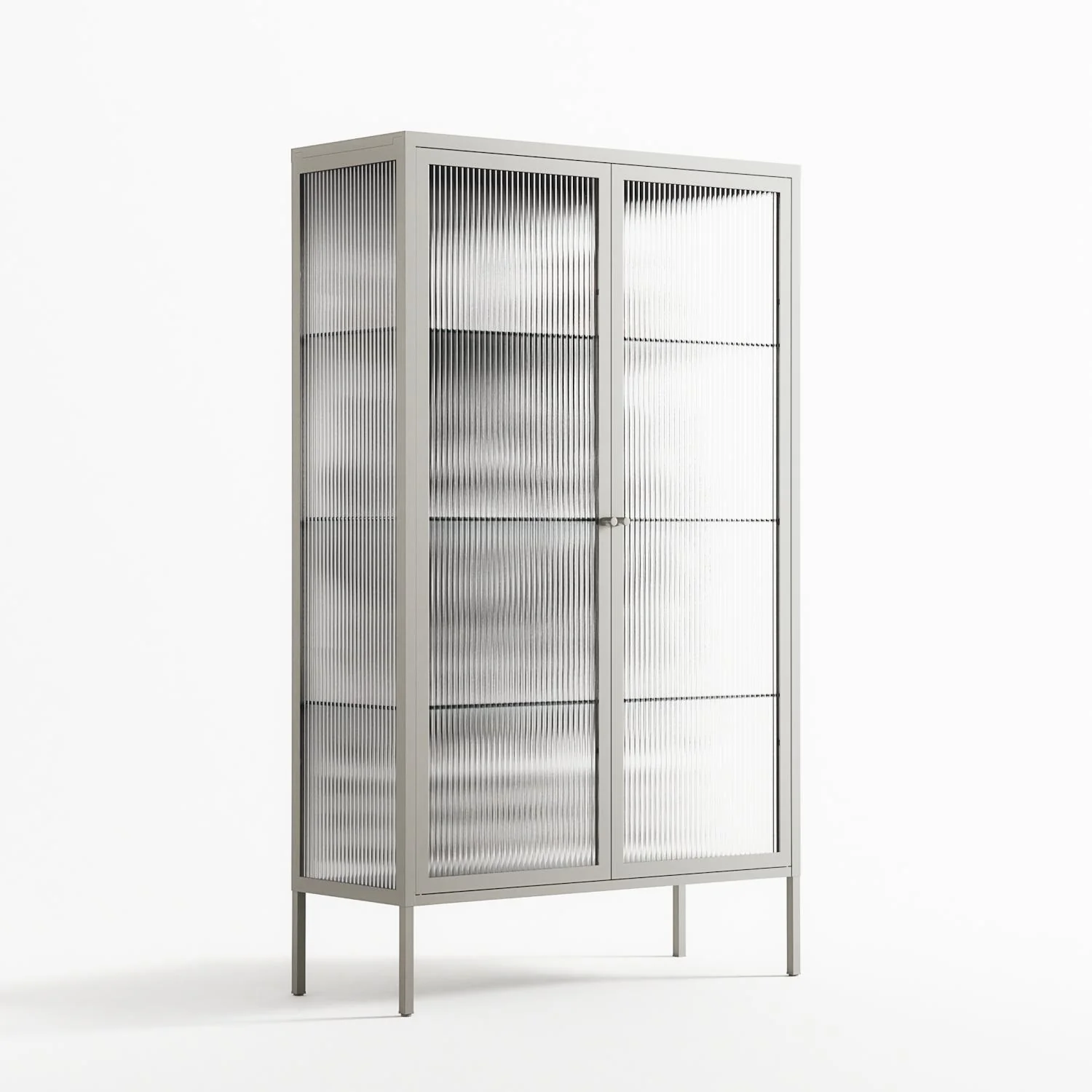 Hounds - Cabinet - Alexander Khabbazi - Chalk - Reeded glass - Image 4