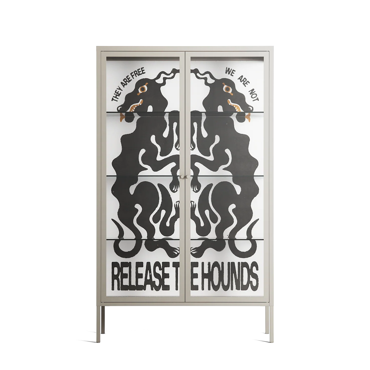 Hounds - Cabinet - Alexander Khabbazi - Pebble - Clear glass