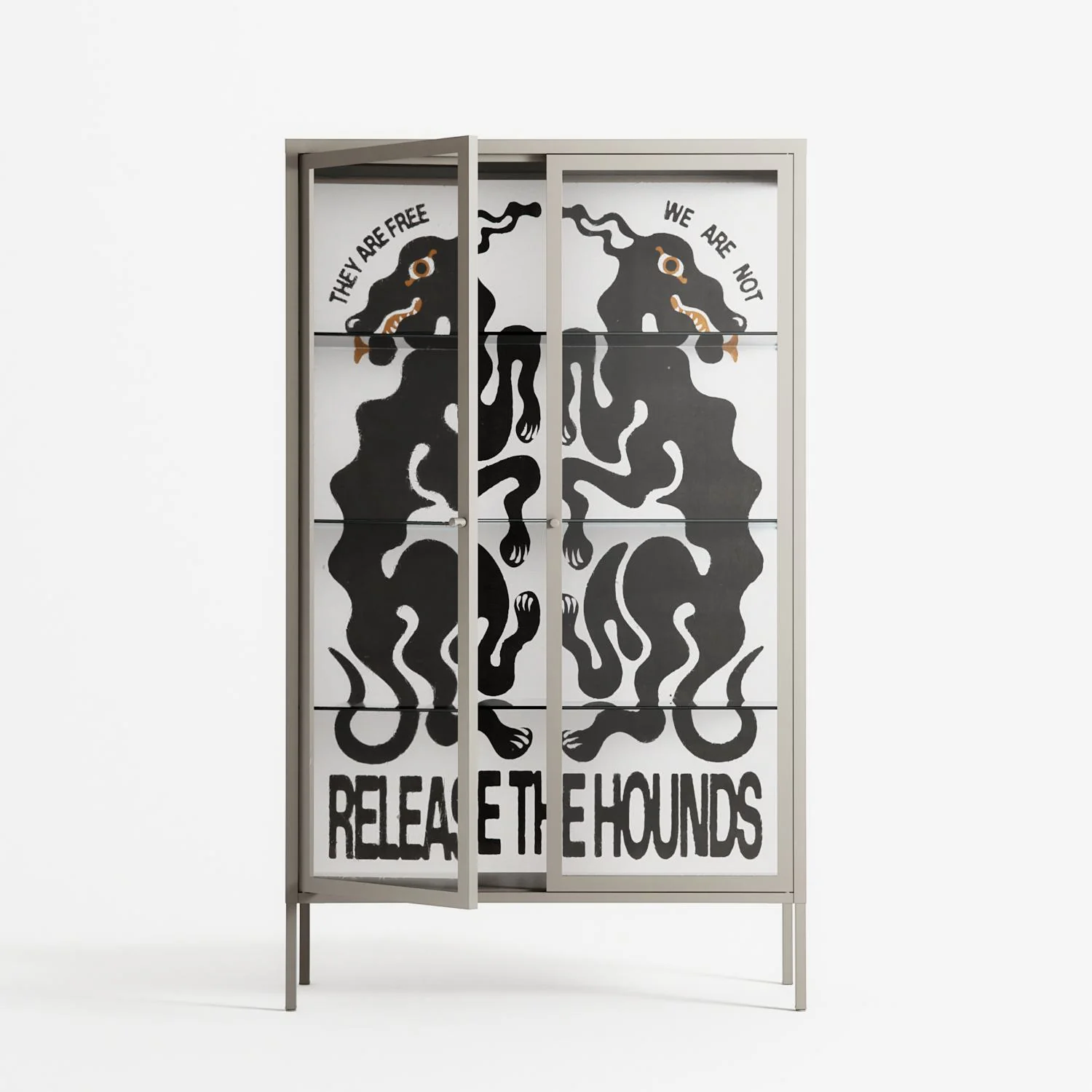 Hounds - Cabinet - Alexander Khabbazi - Pebble - Clear glass - Image 2