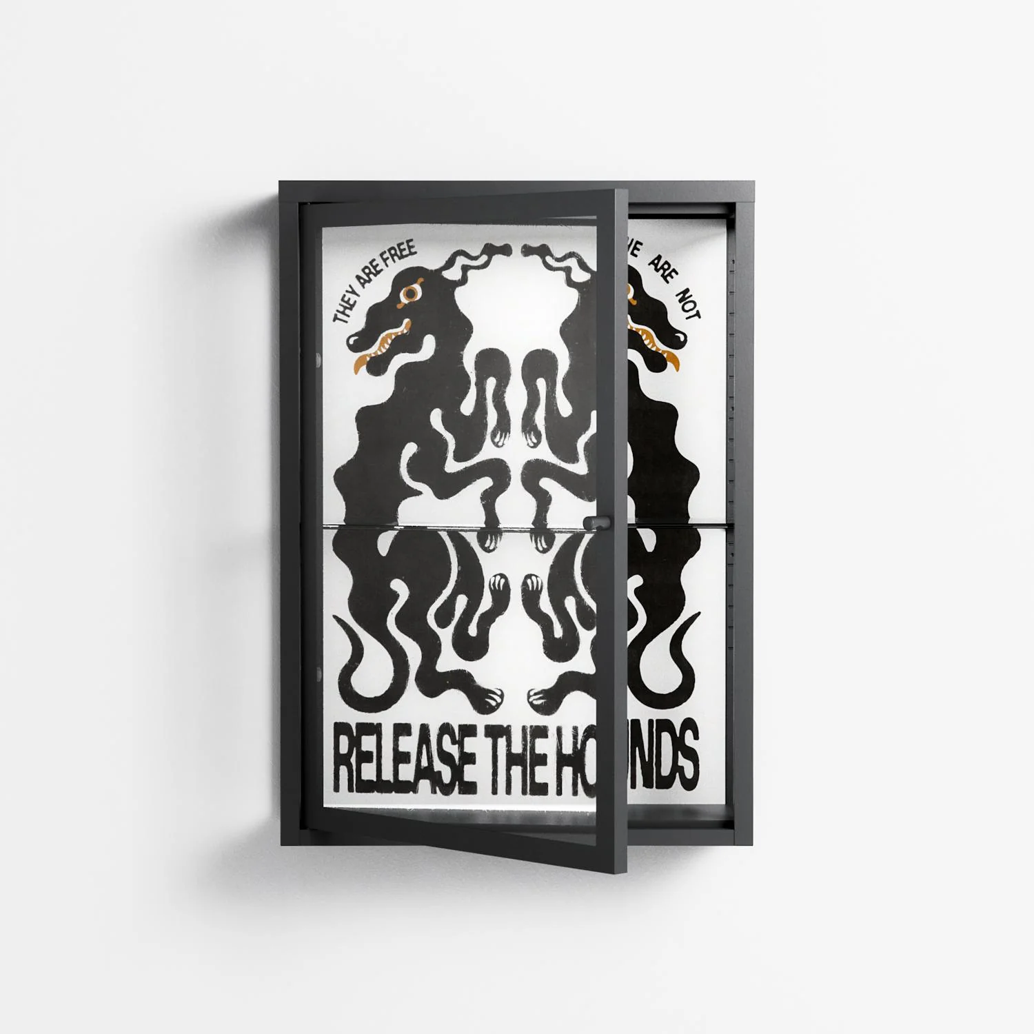 Hounds - Wall Cabinet - Alexander Khabbazi - Antracite - Clear glass