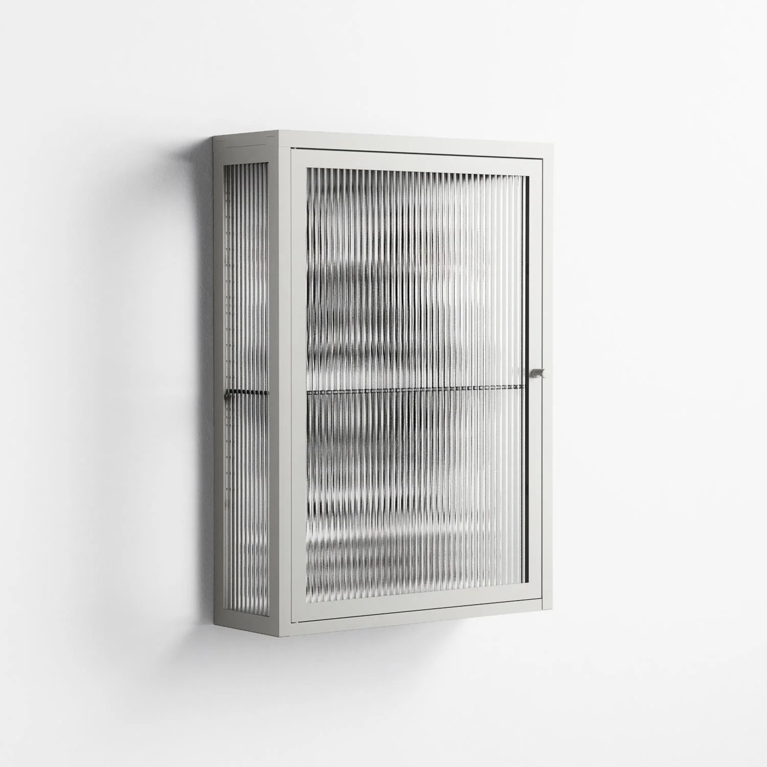 Hounds - Wall Cabinet - Alexander Khabbazi - Chalk - Reeded glass - Image 3