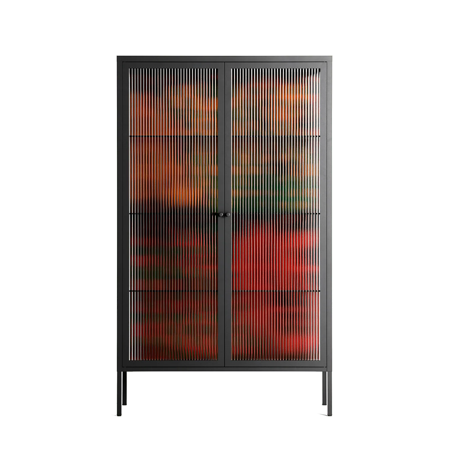 Hours - Cabinet - Oluwasheyi Adebayo - Antracite - Reeded glass